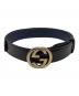 GUCCI（グッチ）の古着「GGインターロッキングベルト / 114874」｜ネイビー