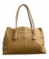TOD'S（トッズ）の古着「D-BAG / レザートートバッグ」｜ベージュ