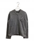 Vivienne Westwood ANGLOMANIAヴィヴィアンウエストウッドアングロマニア）の古着「千鳥柄 Vネックニット」｜グレー