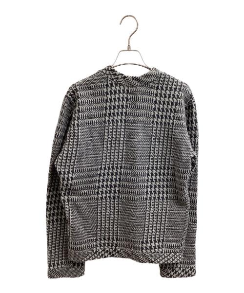 Vivienne Westwood ANGLOMANIA（ヴィヴィアンウエストウッドアングロマニア）Vivienne Westwood ANGLOMANIA (ヴィヴィアンウエストウッドアングロマニア) 千鳥柄 Vネックニット グレー サイズ:Mの古着・服飾アイテム