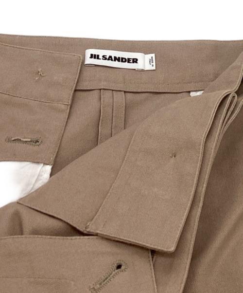 JIL SANDER（ジルサンダー）JIL SANDER (ジルサンダー) ヘビーコットンキャンバススカート / JSPK351502 ベージュ サイズ:32の古着・服飾アイテム