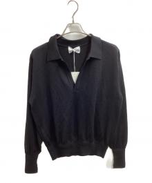 SUGARHILL（シュガーヒル）の古着「WOOL KNIT POLO　/　26440604」｜ブラック