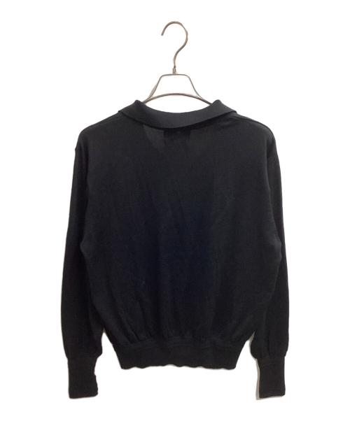 SUGARHILL（シュガーヒル）SUGARHILL (シュガーヒル) WOOL KNIT POLO　/　26440604 ブラック サイズ:2 未使用品の古着・服飾アイテム