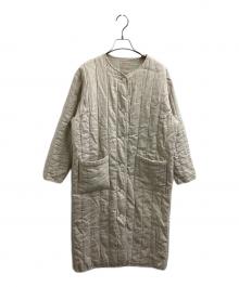 中川政七商店（ナカガワマサシチショウテン）の古着「麻のキルト ロングコート」｜ベージュ