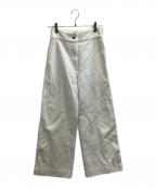 patouパトゥ）の古着「オーガニックコットンロングテーラードパンツ / TR0160092001W」｜ホワイト