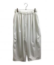 mizuiro-ind（ミズイロインド）の古着「ワイドカーゴパンツ」｜ホワイト