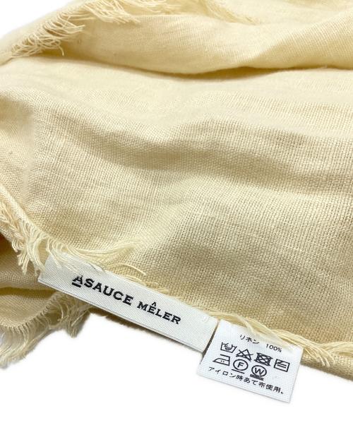 ASAUCE MELER（アソースメレ）ASAUCE MELER (アソースメレ) ストール イエローの古着・服飾アイテム