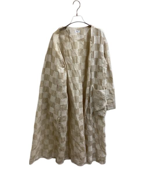 tiit tokyo（ティートトウキョウ）tiit tokyo (ティートトウキョウ) ガウンコート アイボリー サイズ:36の古着・服飾アイテム