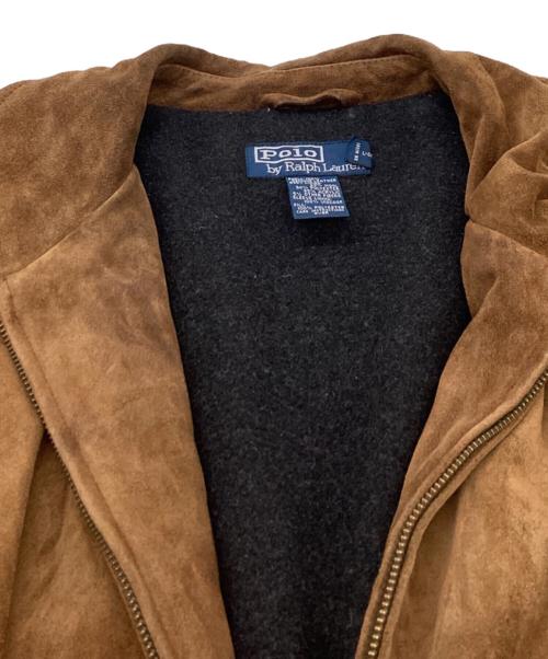 POLO RALPH LAUREN（ポロ・ラルフローレン）POLO RALPH LAUREN (ポロ・ラルフローレン) スウェードレザージャケット ブラウン サイズ:Lの古着・服飾アイテム