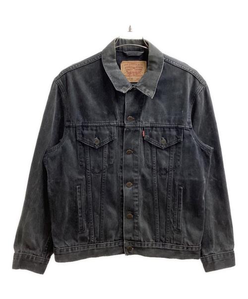EURO LEVI'S（ユーロリーバイス）EURO LEVI'S (ユーロリーバイス) 後染めデニムトラッカージャケット / 70503-0285 / 90s ブラック サイズ:Mの古着・服飾アイテム