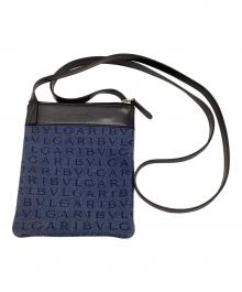 BVLGARI（ブルガリ）の古着「ショルダーバッグ / ロゴマニア」｜ネイビー