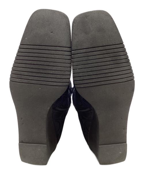 Salvatore Ferragamo（サルヴァトーレ フェラガモ）Salvatore Ferragamo (サルヴァトーレ フェラガモ) アンクルブーツ ブラック サイズ:6の古着・服飾アイテム