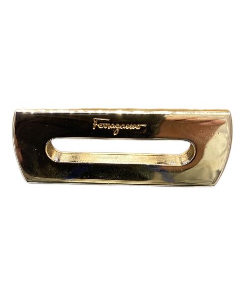 Salvatore Ferragamo（サルヴァトーレ フェラガモ）Salvatore Ferragamo (サルヴァトーレ フェラガモ) チェーンショルダーバッグ ホワイトの古着・服飾アイテム