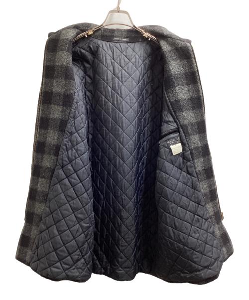 agnes b homme（アニエスベーオム）agnes b homme (アニエスベーオム) ウールチェックコート ブラック サイズ:1の古着・服飾アイテム