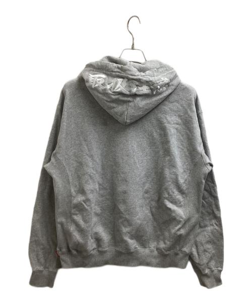 BlackEyePatch（ブラックアイパッチ）BlackEyePatch (ブラックアイパッチ) プルオーバーパーカー グレー サイズ:Mの古着・服飾アイテム