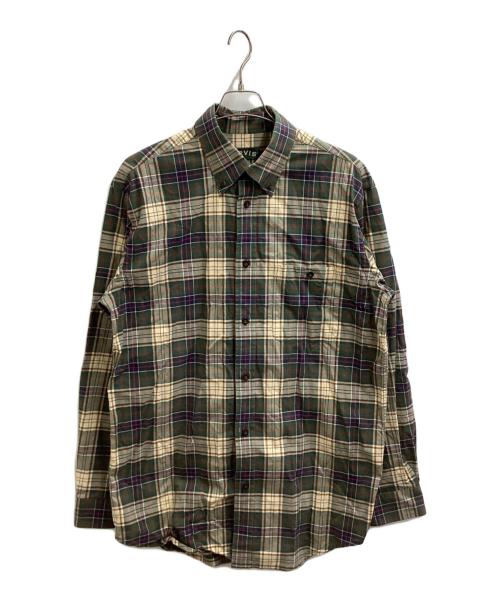orvis（オービス）ORVIS (オービス) 長袖チェックシャツ カーキ サイズ:Lの古着・服飾アイテム