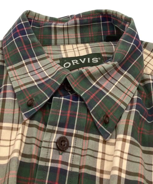 orvis（オービス）ORVIS (オービス) 長袖チェックシャツ カーキ サイズ:Lの古着・服飾アイテム