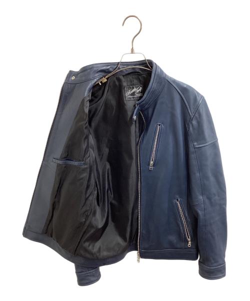 RATTLE TRAP（ラトルトラップ）RATTLE TRAP (ラトルトラップ) シープレザーシングルライダースジャケット / M0501LJM101 ネイビー サイズ:Lの古着・服飾アイテム