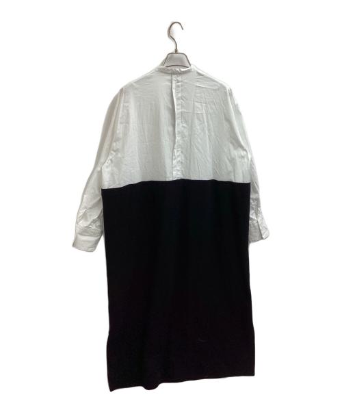 DOMELLE（ドメル）DOMELLE (ドメル) DOUBLE MATERIAL DRESS　/　A3143FA 054 ホワイト×ブラック サイズ:2の古着・服飾アイテム