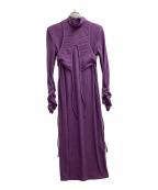 PAMEO POSEパメオポーズ）の古着「Armor dress　/　2323503013」｜パープル
