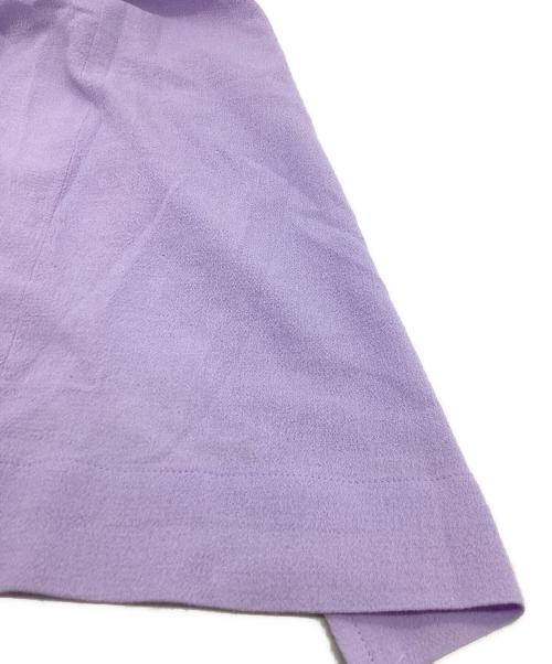 Mame Kurogouchi（マメクロゴウチ）mame kurogouchi (マメクロゴウチ) Crepe Hole High Waisted Skirt / クレープホールハイウエストスカート / MM22SS-SK042 パープル サイズ:1の古着・服飾アイテム