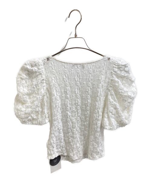 CELFORD（セルフォード）CELFORD (セルフォード) RASCHEL LACE CUT TOPS / 半袖レースブラウス / CWCT254107 ホワイト サイズ:FREEの古着・服飾アイテム