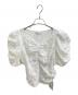 CELFORD（セルフォード）の古着「RASCHEL LACE CUT TOPS / 半袖レースブラウス / CWCT254107」｜ホワイト