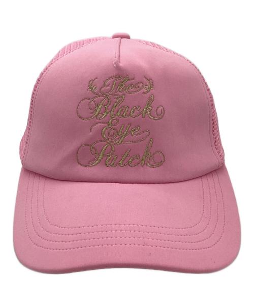 THE BLACK EYE PATCH（ブラックアイパッチ）THE BLACK EYE PATCH (ブラックアイパッチ) メッシュキャップ ピンクの古着・服飾アイテム