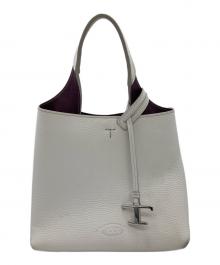 TOD'S（トッズ）の古着「2WAYバッグ / FLORIDA DOUBLE MINI / フロリダダブルミニ / XBWAPAA9100」｜アイボリー