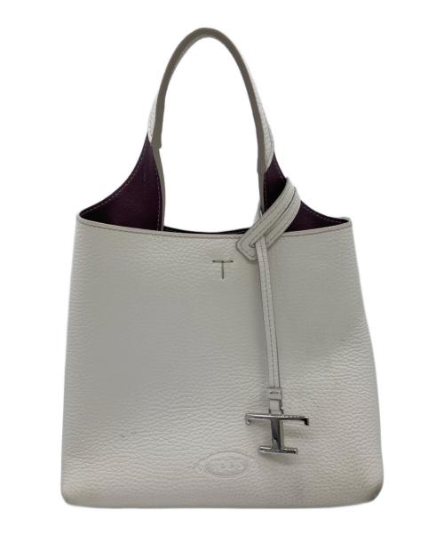 TOD'S（トッズ）TOD'S (トッズ) 2WAYバッグ / FLORIDA DOUBLE MINI / フロリダダブルミニ / XBWAPAA9100 アイボリーの古着・服飾アイテム