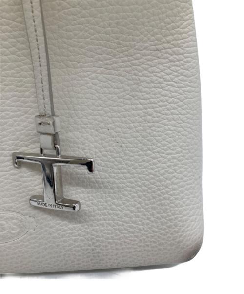 TOD'S（トッズ）TOD'S (トッズ) 2WAYバッグ / FLORIDA DOUBLE MINI / フロリダダブルミニ / XBWAPAA9100 アイボリーの古着・服飾アイテム
