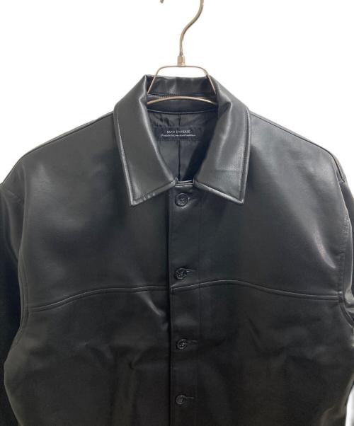nano・universe（ナノ・ユニバース）nano・universe (ナノ・ユニバース) フェイクレザージャケット　/　672-5112202 ブラック サイズ:Ｍの古着・服飾アイテム