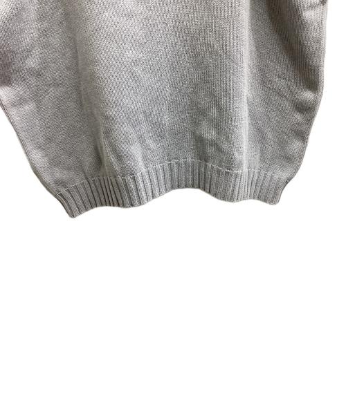 POLO RALPH LAUREN（ポロ・ラルフローレン）POLO RALPH LAUREN (ポロ・ラルフローレン) コットンニット　/　90s 香港製 グレー サイズ:XXLの古着・服飾アイテム