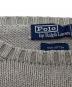 中古・古着 POLO RALPH LAUREN (ポロ・ラルフローレン) コットンニット　/　90s 香港製 グレー サイズ:XXL：6000円