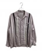 WACKO MARIAワコマリア）の古着「SWITCHING OPEN COLLAR SHIRT」｜パープル