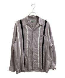 WACKO MARIA（ワコマリア）の古着「SWITCHING OPEN COLLAR SHIRT」｜パープル