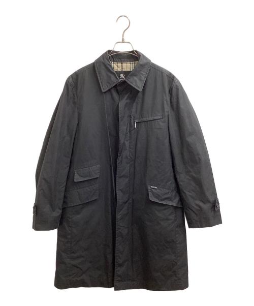 BURBERRY BLACK LABEL（バーバリーブラックレーベル）BURBERRY BLACK LABEL (バーバリーブラックレーベル) ステンカラーコート ブラック サイズ:Mの古着・服飾アイテム