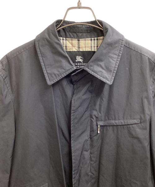BURBERRY BLACK LABEL（バーバリーブラックレーベル）BURBERRY BLACK LABEL (バーバリーブラックレーベル) ステンカラーコート ブラック サイズ:Mの古着・服飾アイテム
