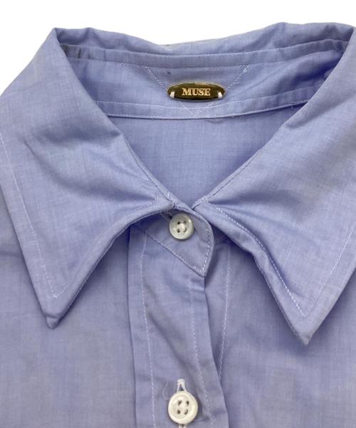 MUSE de Deuxieme Classe（ミューズ ドゥーズィエム クラス）MUSE de Deuxieme Classe (ミューズ ドゥーズィエム クラス) ワイヤー入りロングレギュラーシャツ / 22050500406010 スカイブルー サイズ:FREEの古着・服飾アイテム