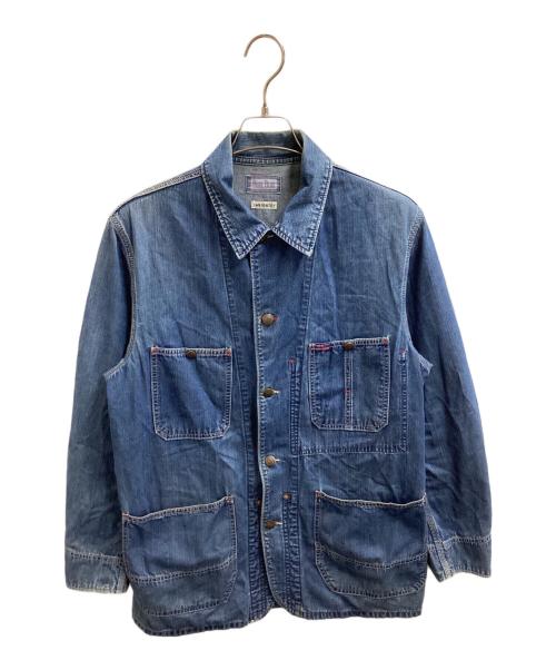 BLUE BLUE（ブルーブルー）BLUE BLUE (ブルーブルー) デニムカバーオール インディゴ サイズ:2の古着・服飾アイテム