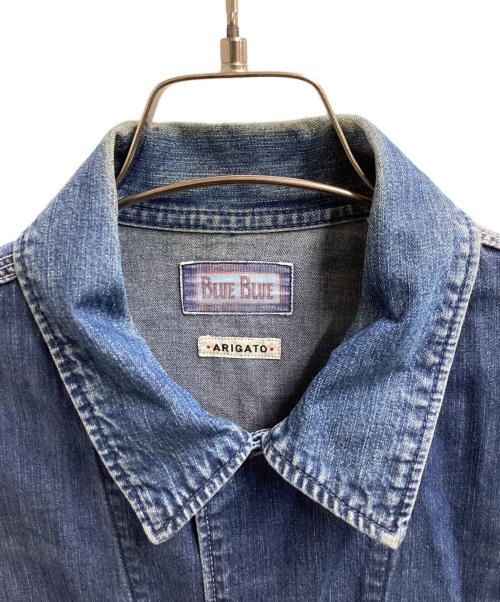 BLUE BLUE（ブルーブルー）BLUE BLUE (ブルーブルー) デニムカバーオール インディゴ サイズ:2の古着・服飾アイテム