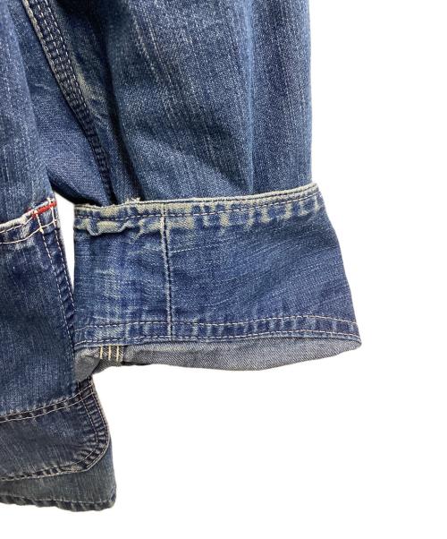 BLUE BLUE（ブルーブルー）BLUE BLUE (ブルーブルー) デニムカバーオール インディゴ サイズ:2の古着・服飾アイテム