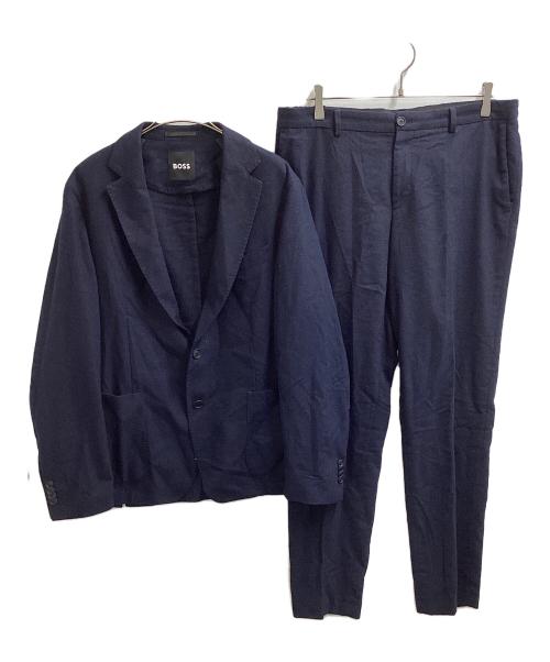 BOSS（ボス）BOSS (ボス) ウールセットアップスーツ ネイビー サイズ:52の古着・服飾アイテム