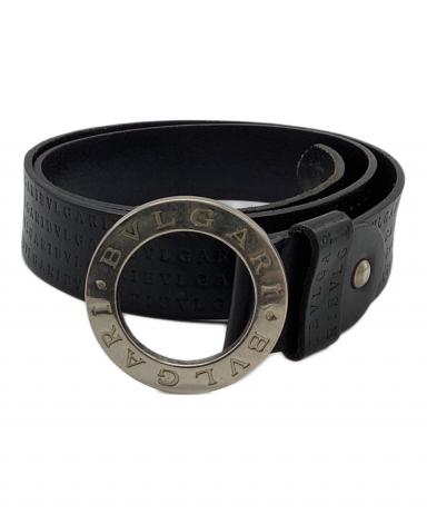 ブルガリ BVLGARI ブルガリ　ブルガリ アパレル ズボン用ベルト ベルト レザー ブラック ブラック BVLGARI（ブルガリ） ベルト エリプス ELLIPSE メンズ ブランド 本革