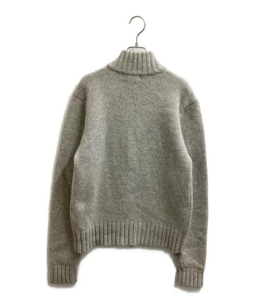 POLO RALPH LAUREN（ポロ・ラルフローレン）POLO RALPH LAUREN (ポロ・ラルフローレン) ウールドライバーズニット / KR-RL-CW-0250 / インパクト21 ライトグレー サイズ:Mの古着・服飾アイテム