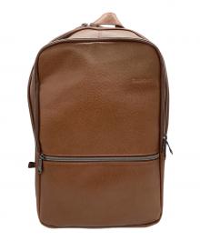 Samsonite（サムソナイト）の古着「クラシック レザー スリム バックパック / 126036-1221」｜ブラウン