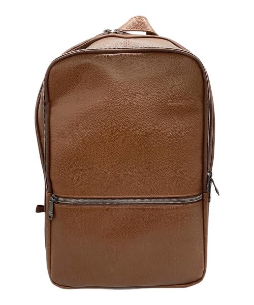 Samsonite（サムソナイト）Samsonite (サムソナイト) クラシック レザー スリム バックパック / 126036-1221 ブラウンの古着・服飾アイテム