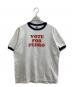 GILDAN（ギルダン）の古着「VOTE FOR PEDROリンガーTシャツ」｜ホワイト