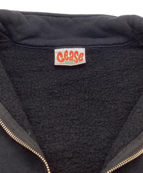 cease（シーズ）cease (シーズ) ジップスウェット ブラック サイズ:ＸＬの古着・服飾アイテム