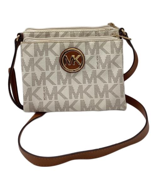 MICHAEL KORS（マイケル・コース）MICHAEL KORS (マイケル・コース) ショルダーバッグ ベージュの古着・服飾アイテム